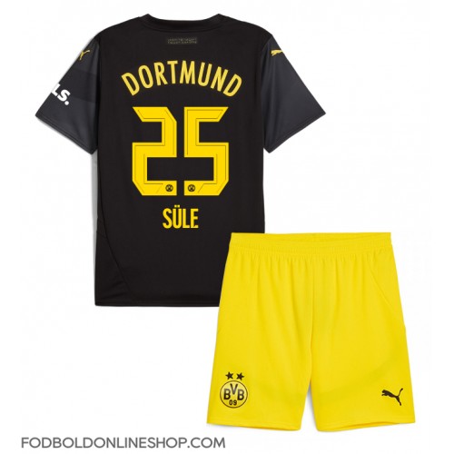 Borussia Dortmund Niklas Sule #25 Udebane Trøje Børn 2024-25 Kortærmet (+ Korte bukser)